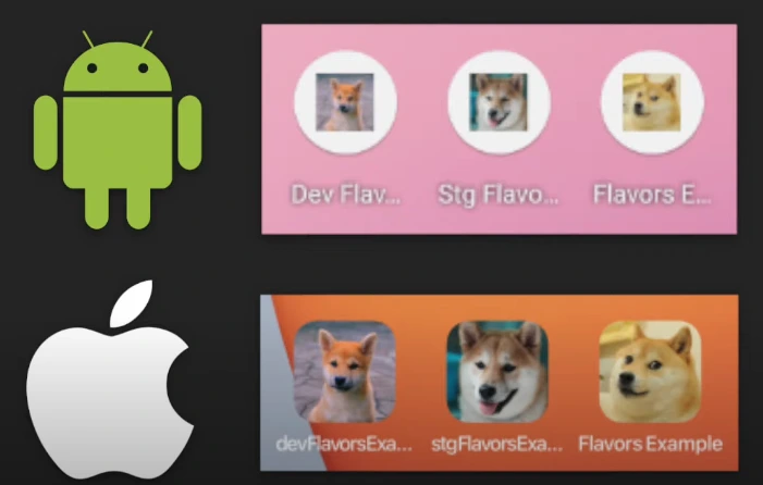 app icons and names