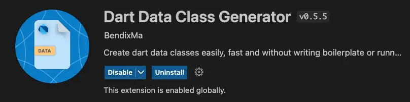 Dart Data Class Generator Extension