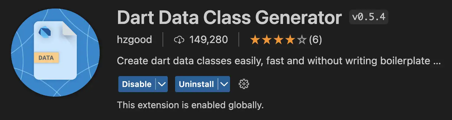 Dart Data Class Generator Extension